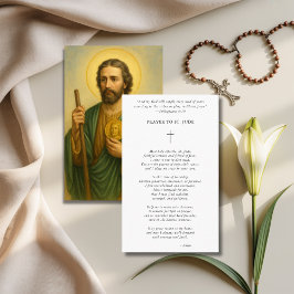 Hardship Aid Kor St. Jude Photo Prayer Card Visitkort