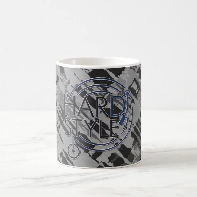 HARDSTYLE DJ - metall-design Kaffemugg (Center)