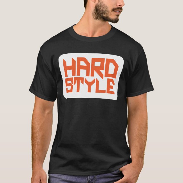 Hardstyle kvadrerar tee shirt (Framsida)