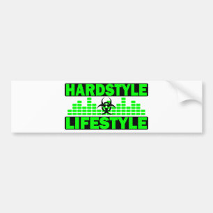 Hardstyle livsstilhazzard och tempodesign bildekal