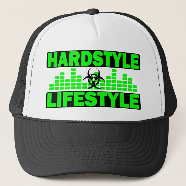 Hardstyle livsstilhazzard och tempodesign keps (Framsida)
