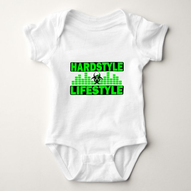 Hardstyle livsstilhazzard och tempodesign tee shirt (Framsida)