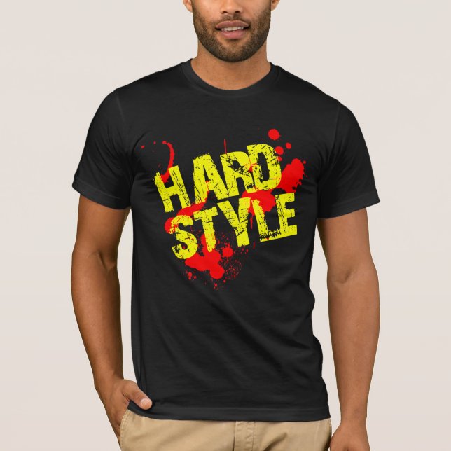 Hardstyle målar Splatters T-shirt (Framsida)