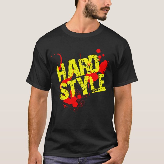 Hardstyle målar Splatters Tee (Framsida)