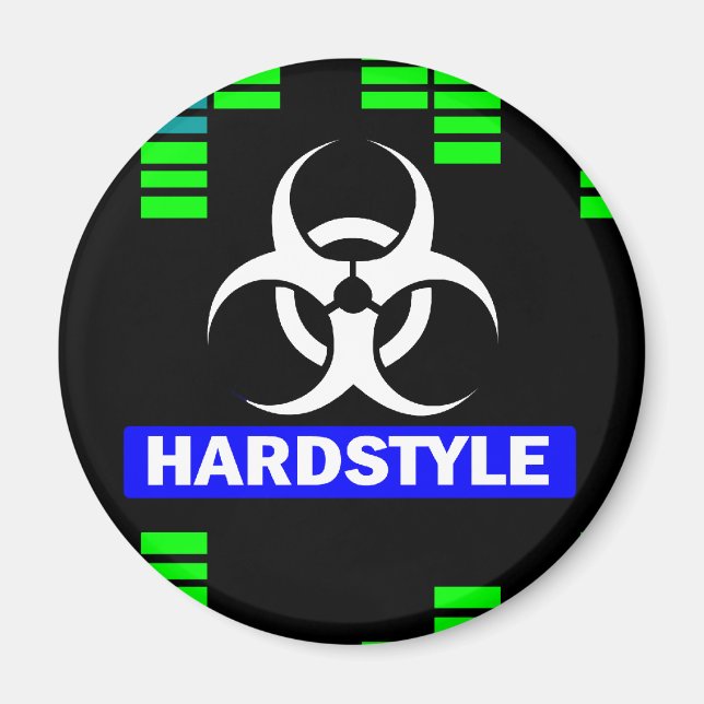 Hardstyle mönster magnet (Framsidan)