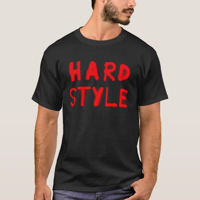 Hardstyle PLUR EDM Techno House Festival T Shirt (Framsida)