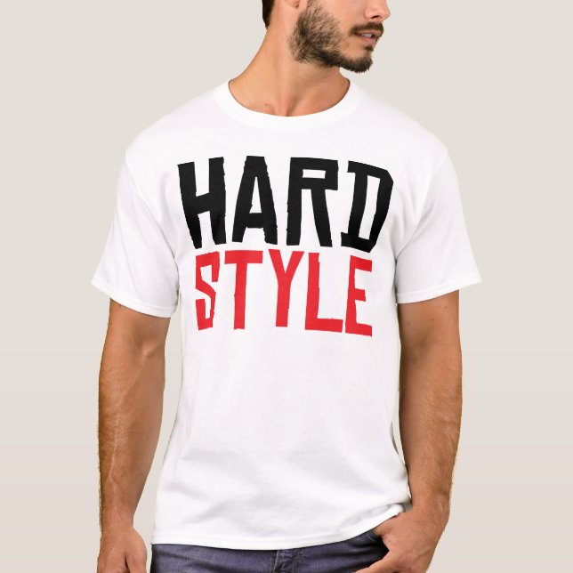 Hardstyle rå V2 Tee Shirt (Framsida)