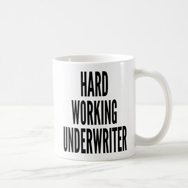 Hårdt Arbetsande Underwriter Kaffemugg (Höger)