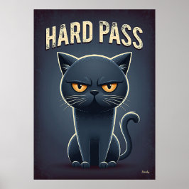 Hårdt Nej Katt – Rollig Grinig Tecknad Karaktär Poster