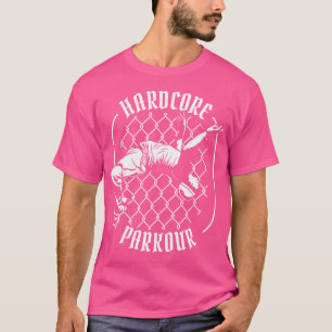 Hårdträning för parkour, vägg-löpningsspår för tra t shirt