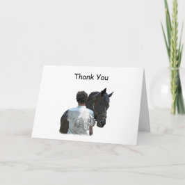 Hårdvarningskort för Tack av hästar Kort