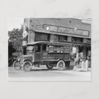 Hårdvaruaffärens leveransbil, 1924. Gammalt foto