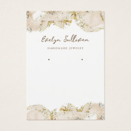 Hårdvarukort för marmorering av smycken visning visitkort