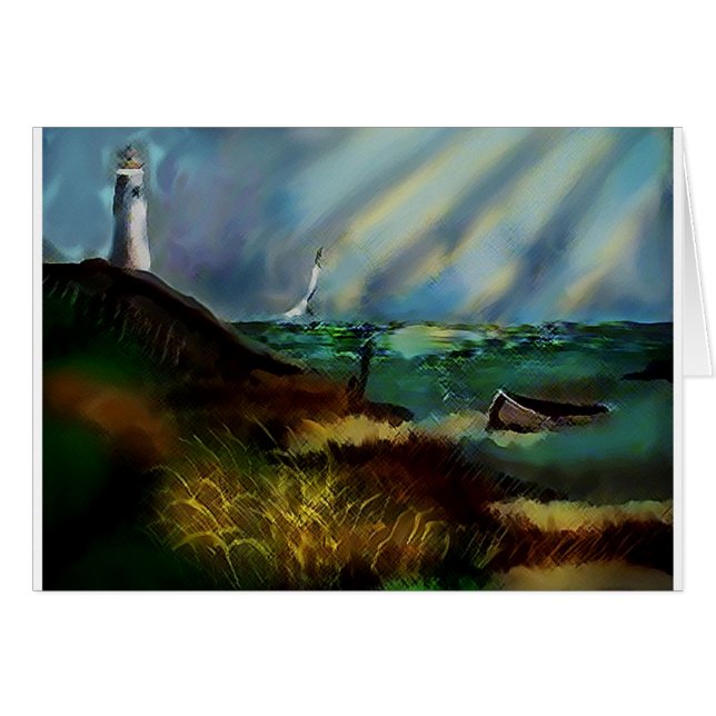 Hårdvarukort (tomt inuti) hälsningskort (Framsidan Horizontal)