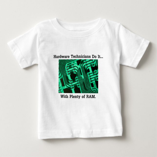 Hårdvarutekniker Gör Det... Med Massor av RAM T-shirt (Framsida)