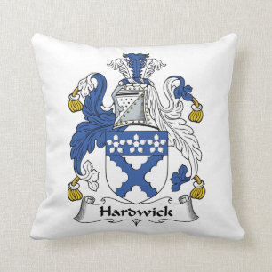 Hardwick familjvapensköld kudde