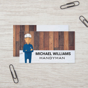 Hardwood Golv Spackel Handyman Visitkort
