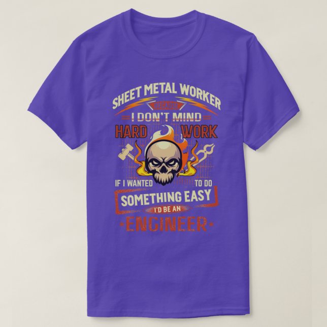 Hardworking Lakan Metall Worker Hoodie T T Shirt (Design framsida)