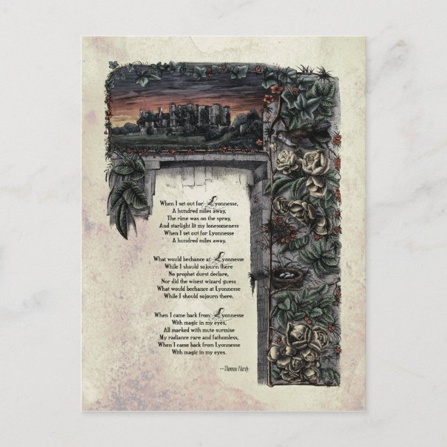 Hardy "Lyonnesse" Viktorian Postcard Vykort (Framsida)