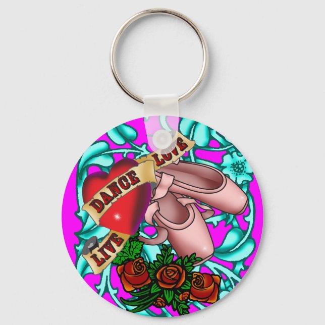 hardy_skater_vine, hardy_dance_toeshoes, hardy_... nyckelring (Framsida)