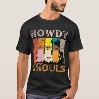 Hårdynghouls retro vintage cowboyhalloween t shirt