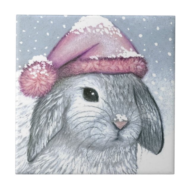 Hare 14 rabbit kakelplatta (Framsidan)