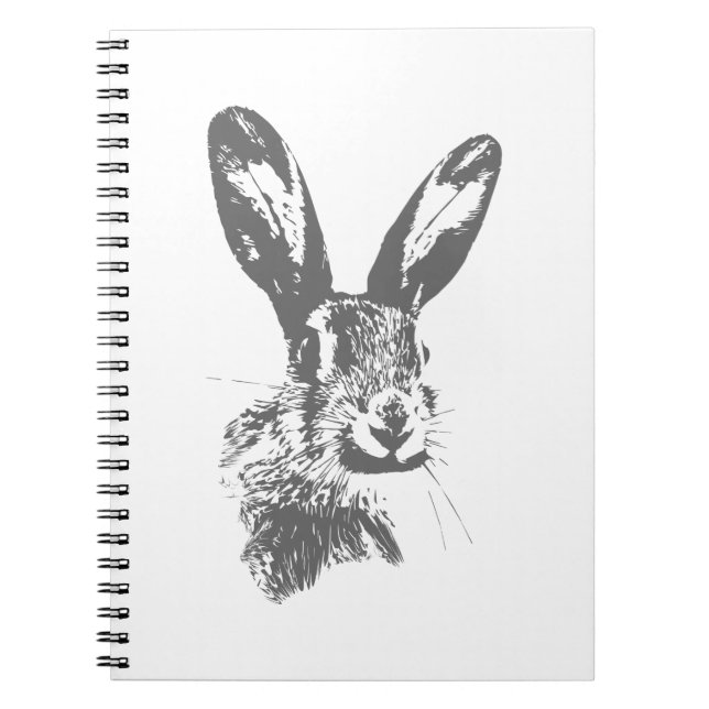 Hare Anteckningsbok Med Spiral (Framsidan)