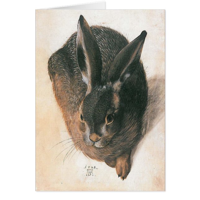 Hare av Albrecht Durer Hälsningskort (Framsidan)