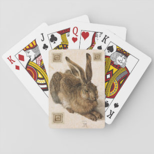 Hare av Albrecht Durer med originalNamnteckning Casinokort