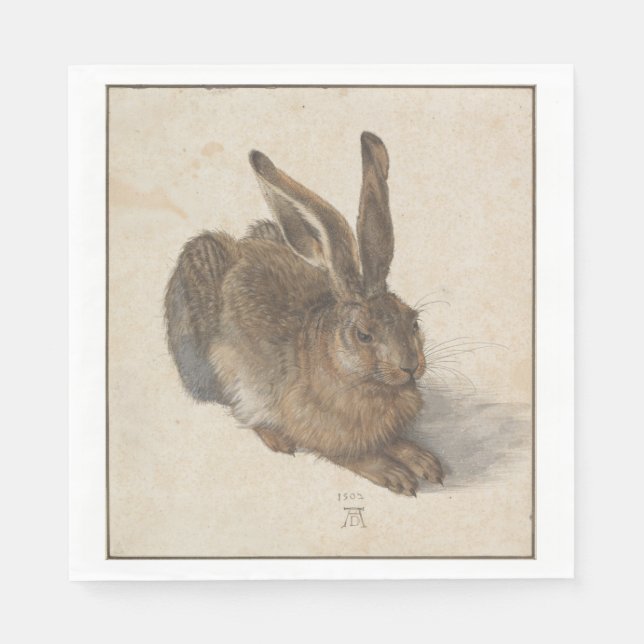 Hare (av Albrecht Dürer) Pappersservett (Framsidan)