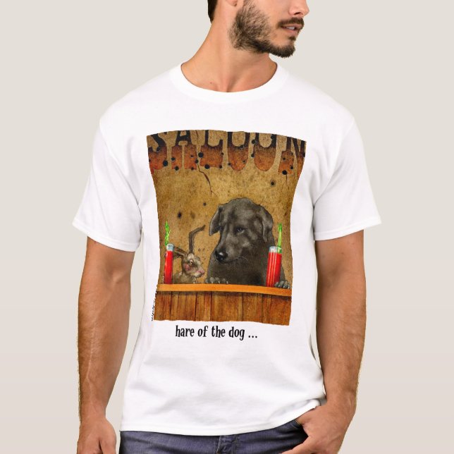 Hare av hunden t-shirt (Framsida)