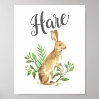 Hare barn skriver ut. Kålynsrot konst.