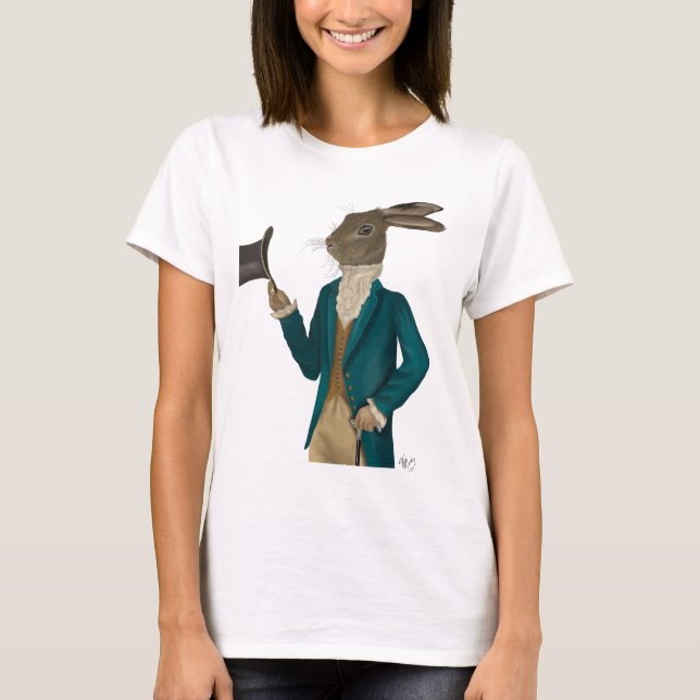 Hare i turkos Jacka Tee (Framsida)