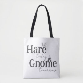 Hare Idag, Tomte Imorgon Tote Bag Tygkasse