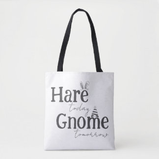 Hare Idag, Tomte Imorgon Tote Bag Tygkasse
