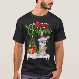 Hare Julafton Dekorations Santa Hare jul jul T Shirt
