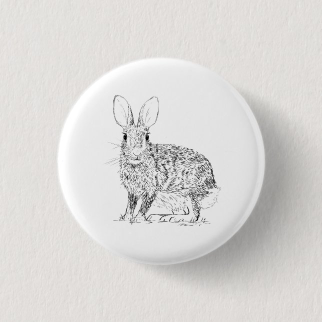 Hare / Kanin Knapp (Framsida)