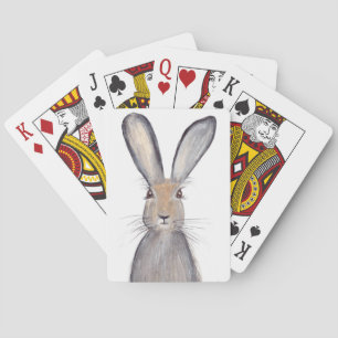 Hare kaninvattenfärg kortlek