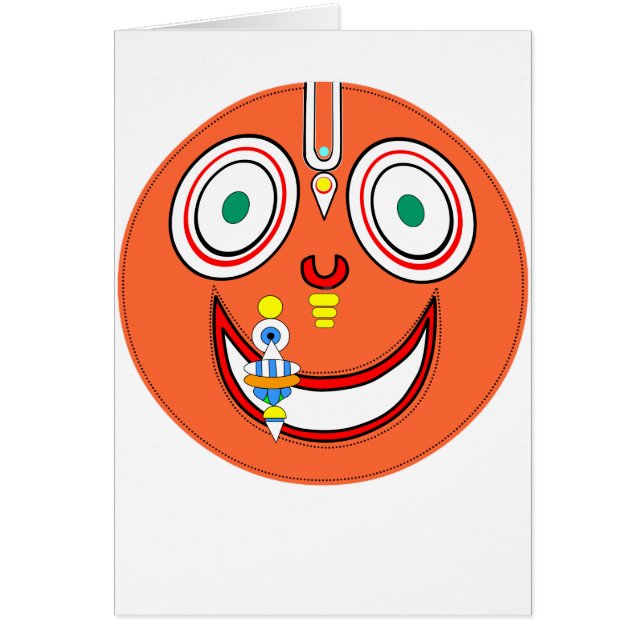 Hare Krishna Hälsningskort (Framsidan)