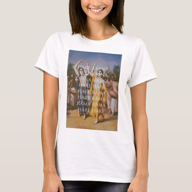 Hare Krishna Hare Rama T Shirt (Framsida)