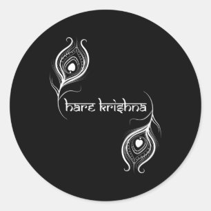 Hare Krishna Krishna Runt Klistermärke