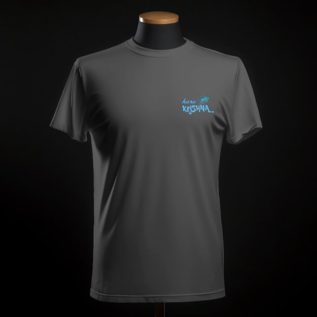 "Hare Krishna" Peacock Feather Hindu T Shirt (Skapare uppladdad)