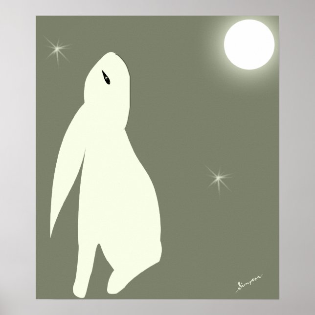 Hare Måne Poster (Framsidan)