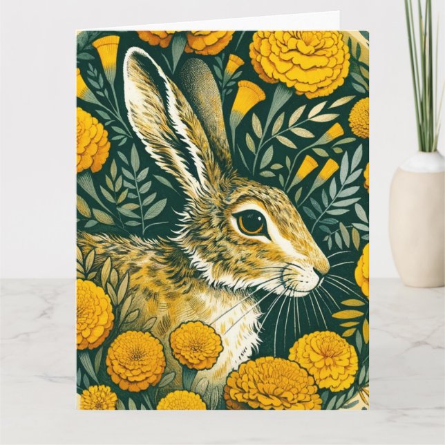 Hare Marigold Kort (Framsida)