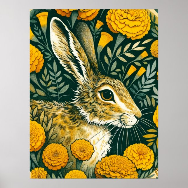 Hare Marigold Poster (Framsidan)