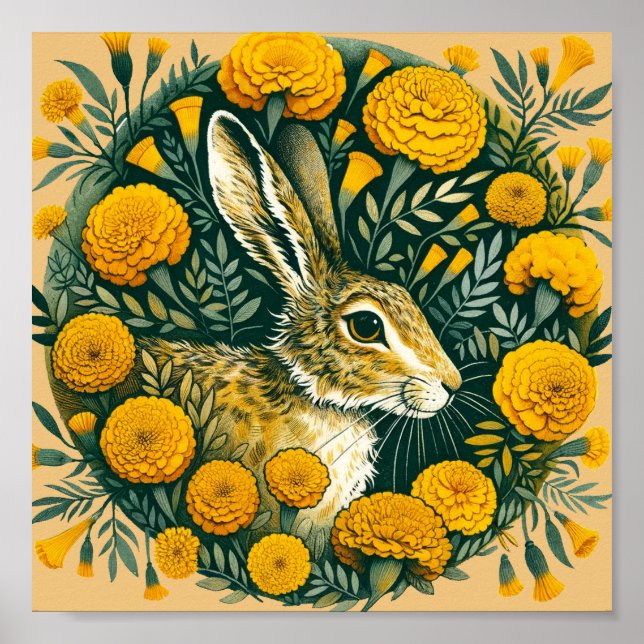 Hare Marigold Poster (Framsidan)