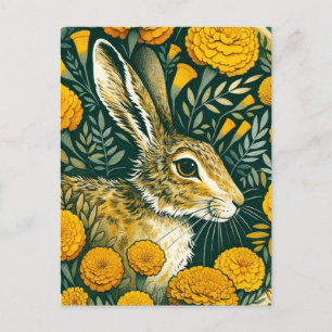 Hare Marigold Vykort