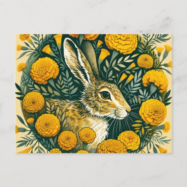 Hare Marigold Vykort (Framsida)