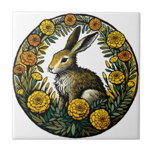 Hare och Marigolds Kakelplatta