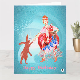 Hare och Princess Precious Vänskap Kort